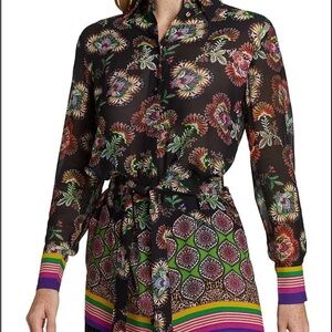 ALEXIS Foley Tapestry Floral Top Midnight Bloom